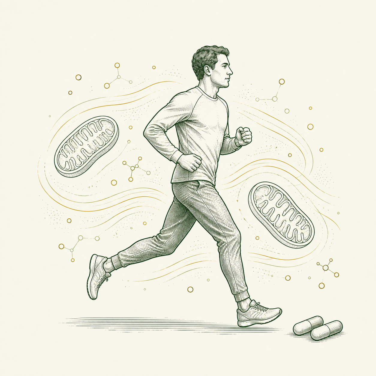 A dynamic metabolic energy illustration for Nitro Ignite