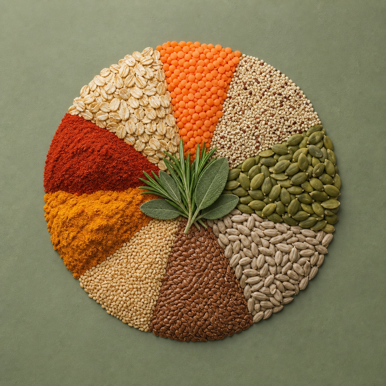 Balanced natural elements